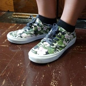 Floral Print Vans